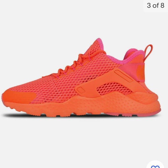 Wmns Air Huarache Run Ultra BR 'Total Crison' Orange/pink - Picture 2 of 13